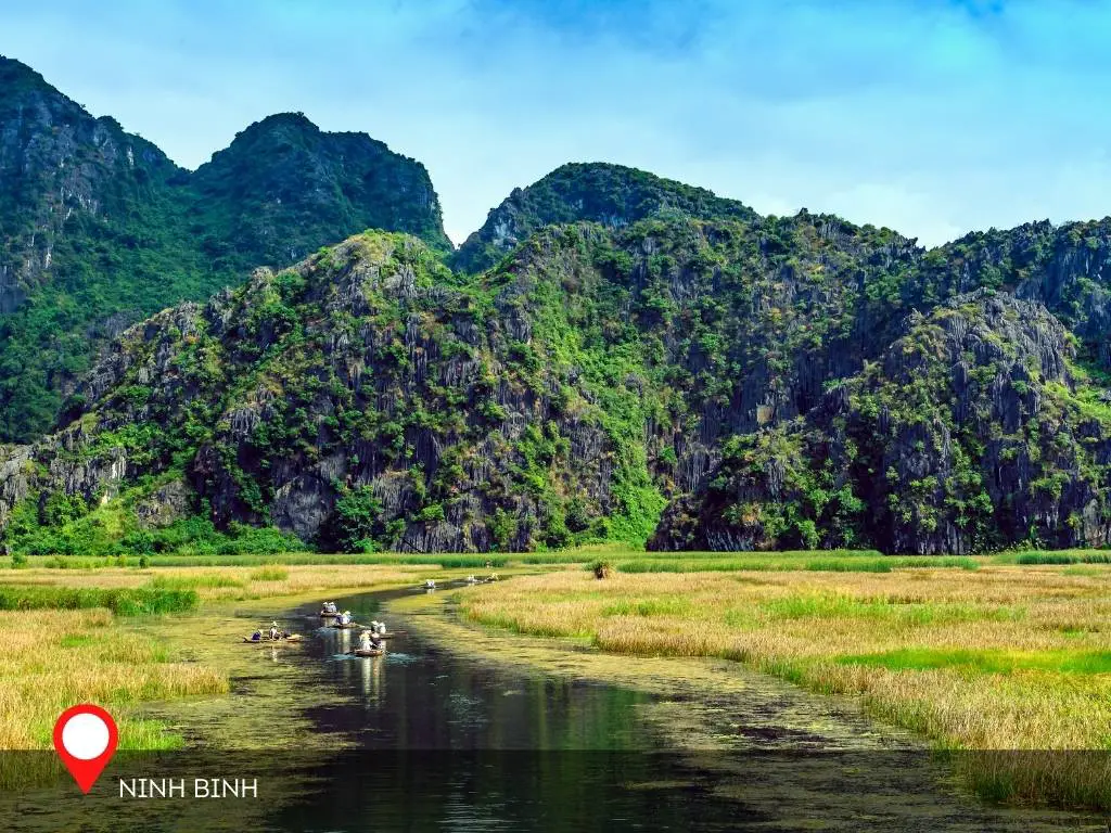 Van Long Wetlands, Ninh Binh, Vietnam