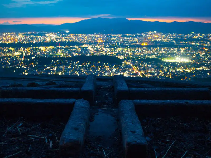 View from Mount Diamonji, Kyoto, Japan