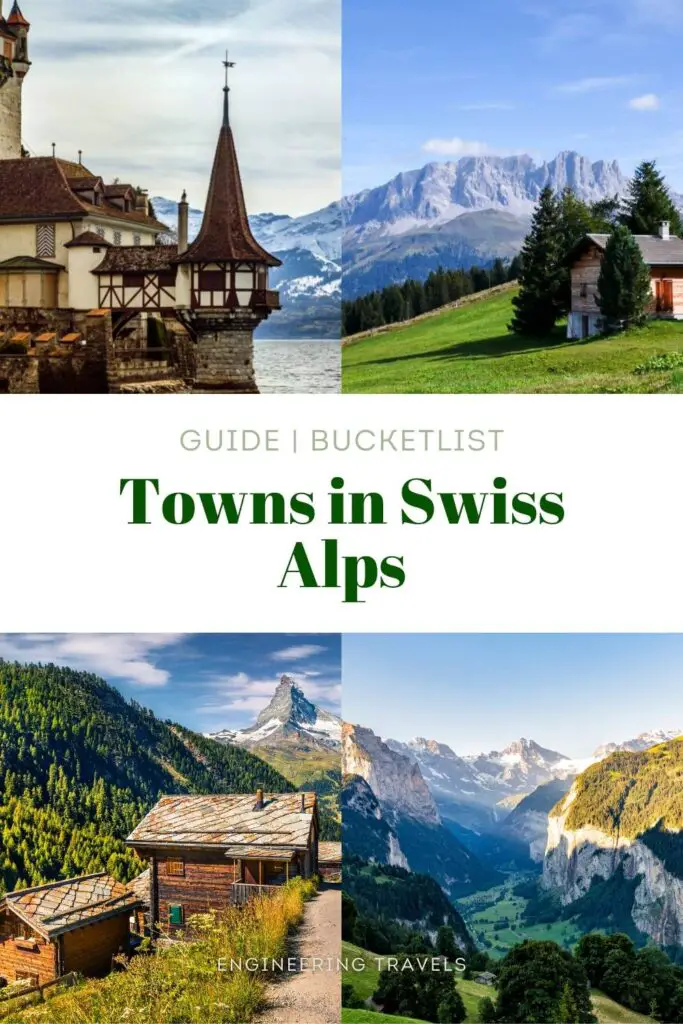 Towns in the Swiss Alps