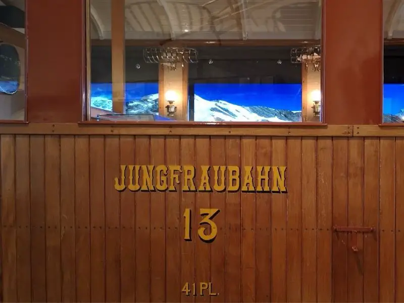 Jungfraubahn exhibit inside World Nature Forum in Brig, Switzerland