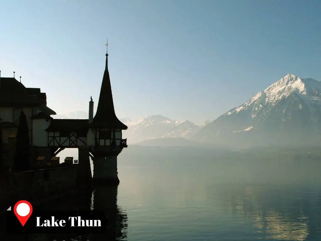 Oberhofen Caste, Lake Thun, Swiss Alps