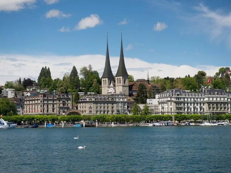 Beautiful skyline of Lucerne