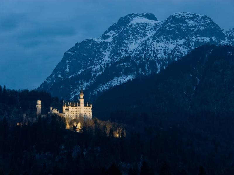Neuschwanstein Castle, Hohenschwangau, Itinerary, Bavarian Alps, Germany