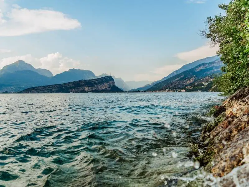 View of Mount Brione and Lake Garda