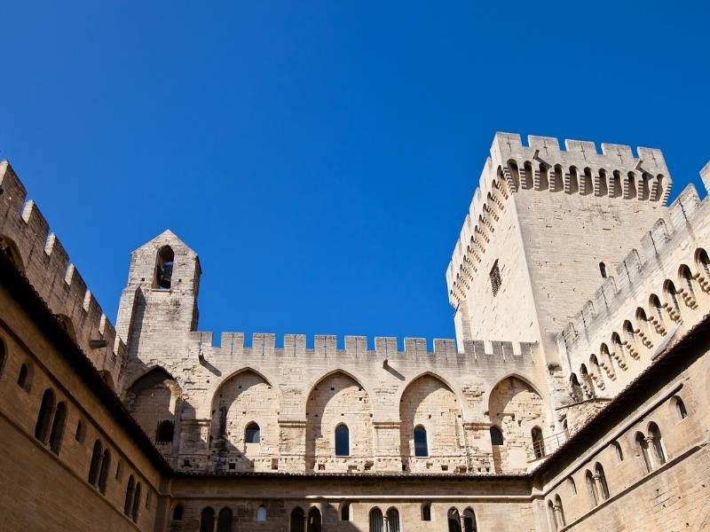 Avignon France, Palais des Papes, Courtyard (Reason to visit Avignon)