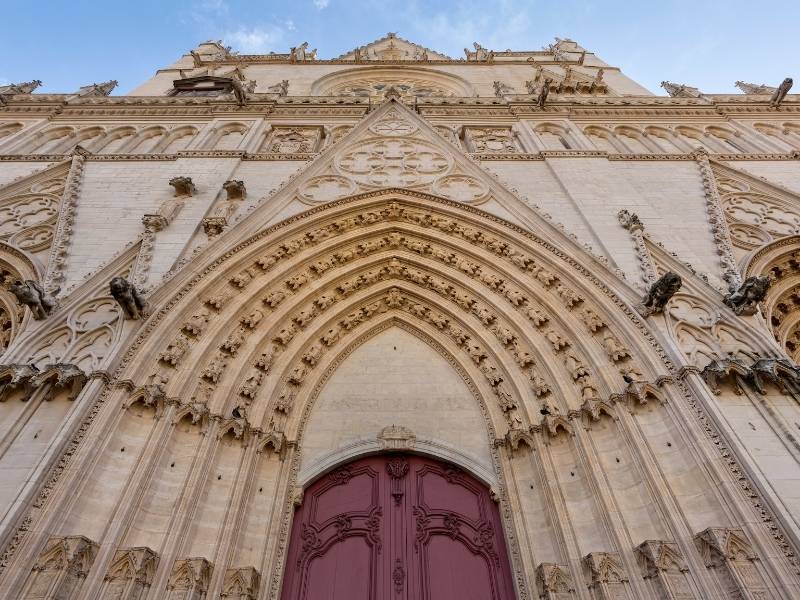 Reason to visit Lyon France 21_ Facade of the Lyon Cathedral