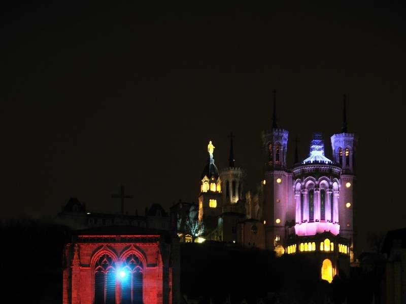 Reason to visit Lyon France 24_ Festival of Lights in Lyon (Fourviere Cathedral) 