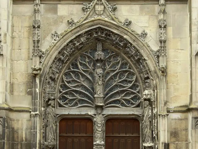 Reims France, Saint Remi Basilica south portal