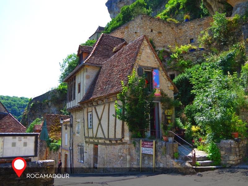 Rocamadour, France - Houses in Rocamadour