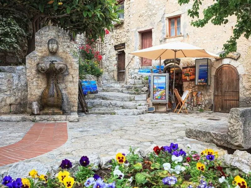 Streets of Eze Village full of charm