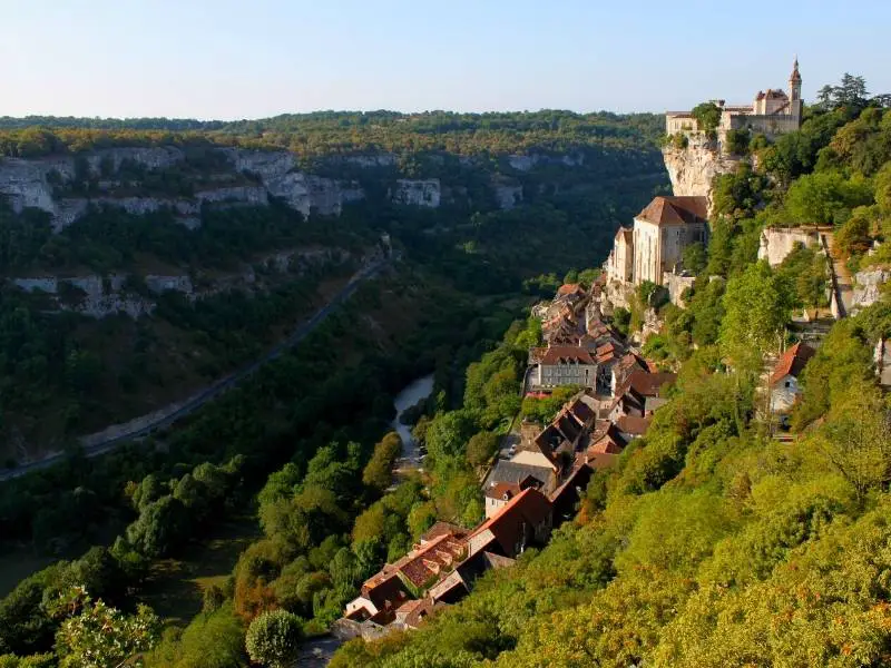 Rocamadour, France - View of Cite Medievale from the Photographer's Corner