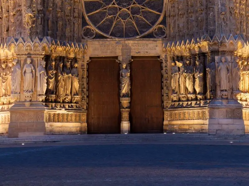 Reims France, Notre Dame Cathedral Portal