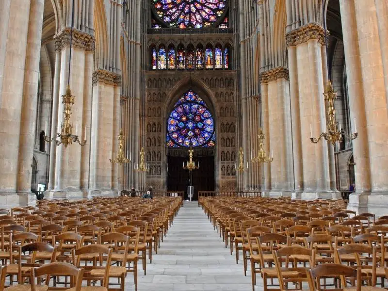 Reims France, Inside Notre Dame Cathedral