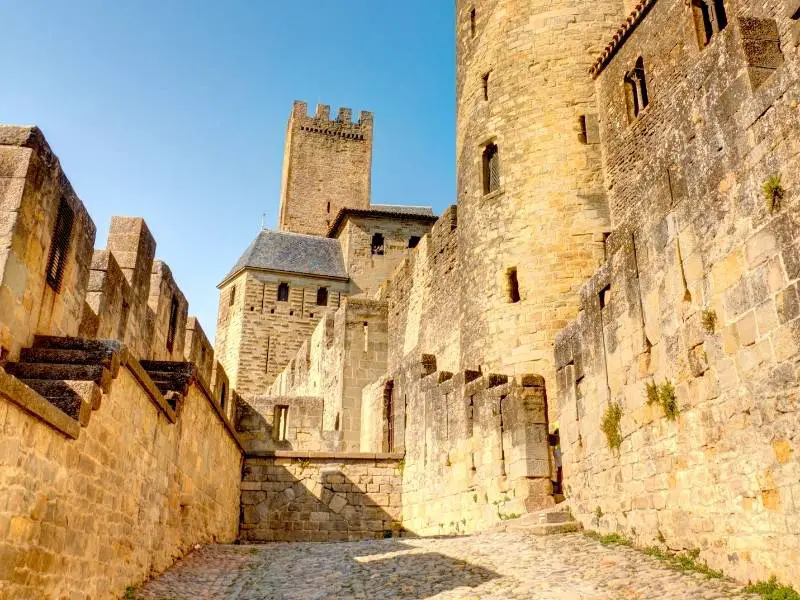Carcassonne France, Stroll in the ramparts of Cité de Carcassonne 