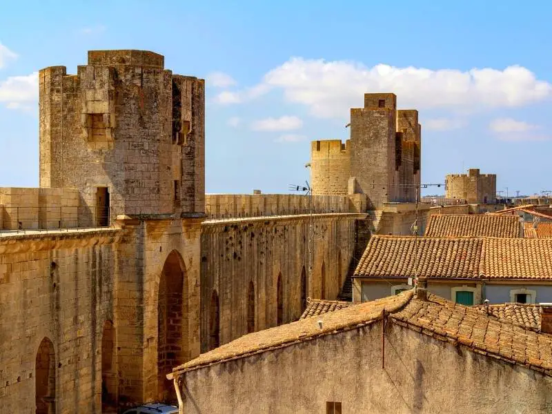 Aigues Mortes France, View of the medieval city from the ramparts