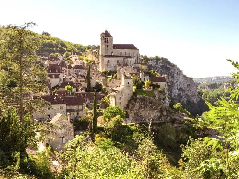 Saint-Cirq-Lapopie France, The view of the medieval village
