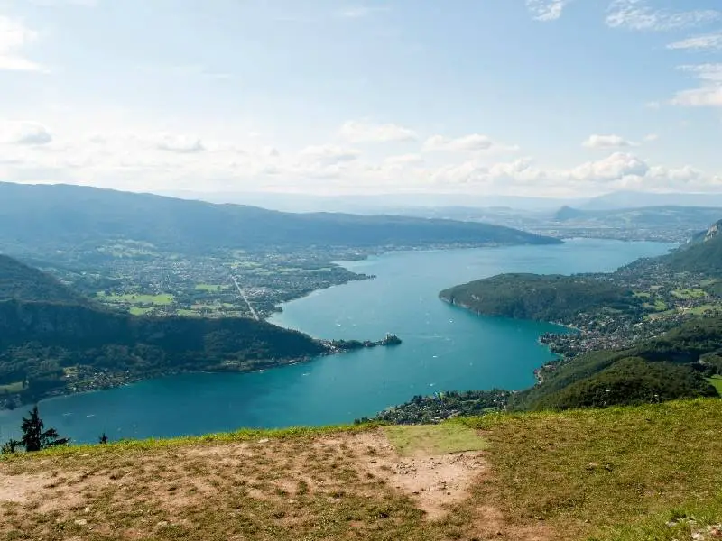 Annecy France, Hiking trails overlooking Lake Annecy