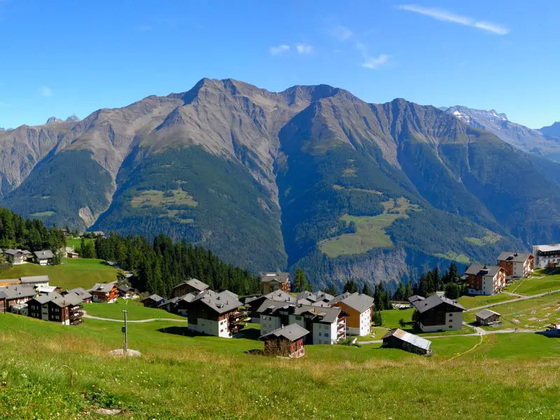 Villages In The Swiss Alps, Bettmeralp