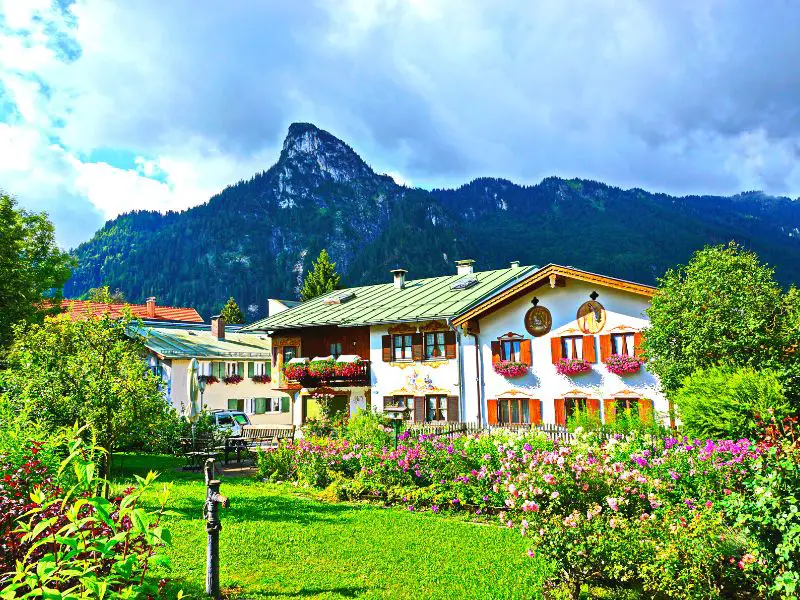 Oberammergau Germany, View of the mountains from the village