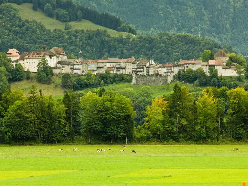 Gruyeres Switzerland, Gruyeres countryside