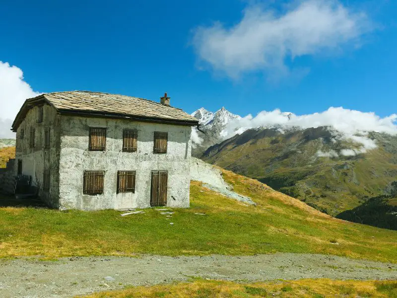  Zermatt Switzerland, Old House in Schwarzsee