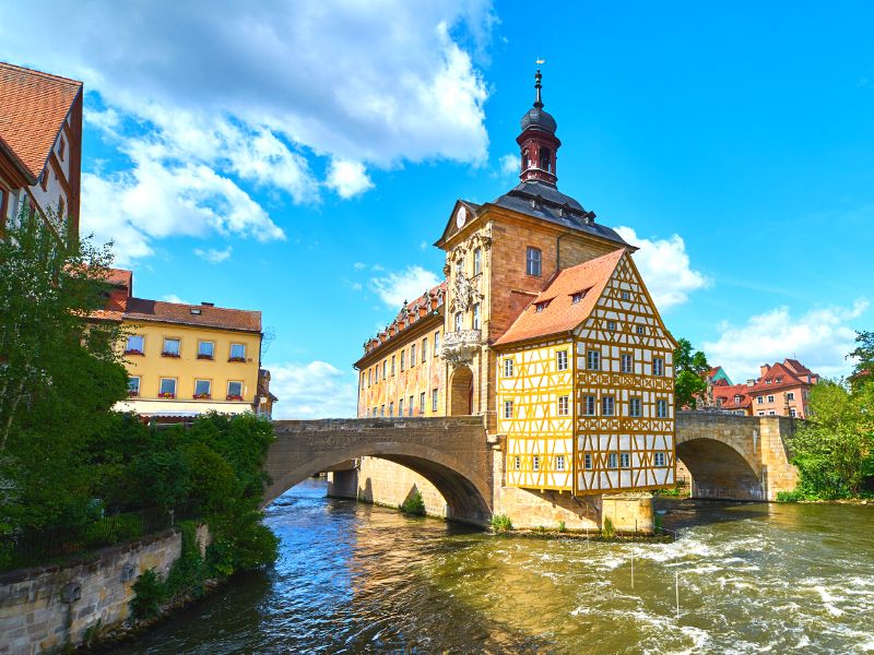 Bamberg, a town in southern Germany where you can also find Neuschwanstein Castle