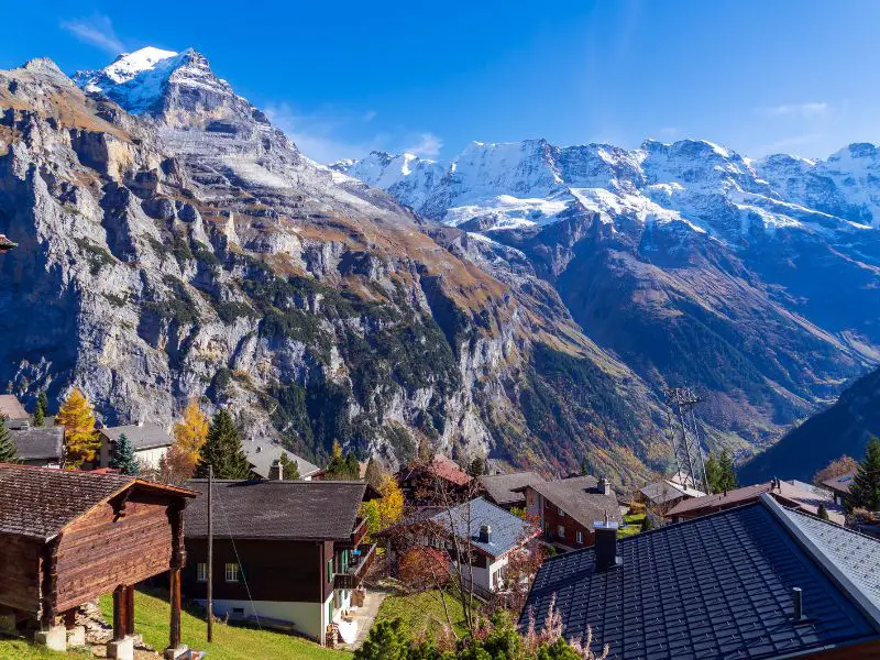 Villages In The Swiss Alps, Murren