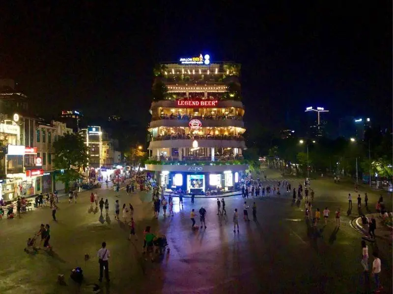 Dong Kinh Nghia Thuc Square in Hanoi, Vietnam
