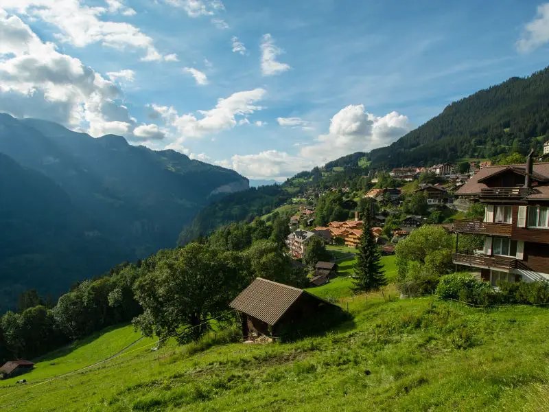 Villages In The Swiss Alps, Wengen