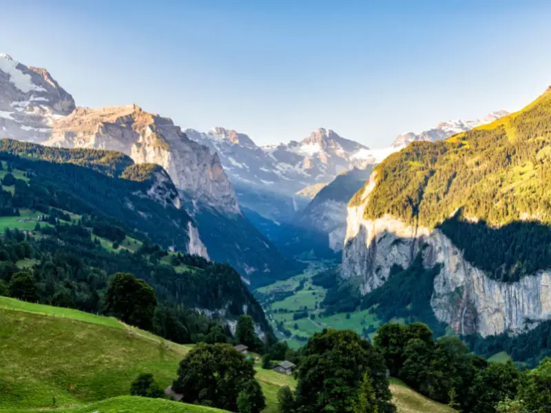 Villages In The Swiss Alps, Lauterbrunnen Valley