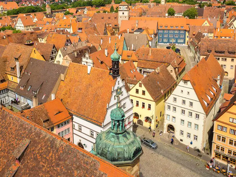 Rothenburg Germany, View from Rathaus's tower
