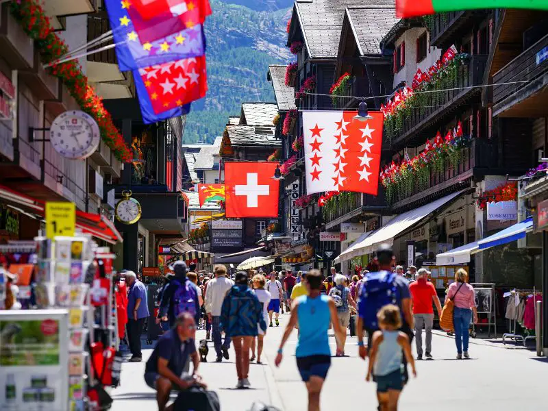 Town Center, Zermatt, Canton of Valais, Switzerland