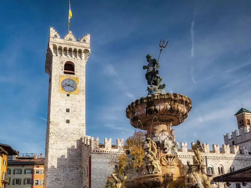 Trento Italy, Palazzo Pretorio and Torre Civica