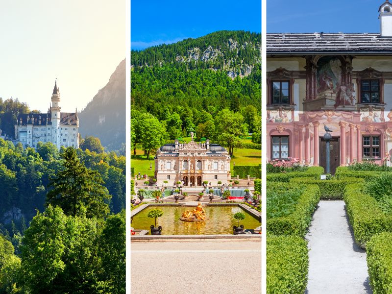 4 — Western Bavarian Alps, Neuschwanstein Castle, Linderhof Palace, Oberammergau, Bavarian Alps, Germany